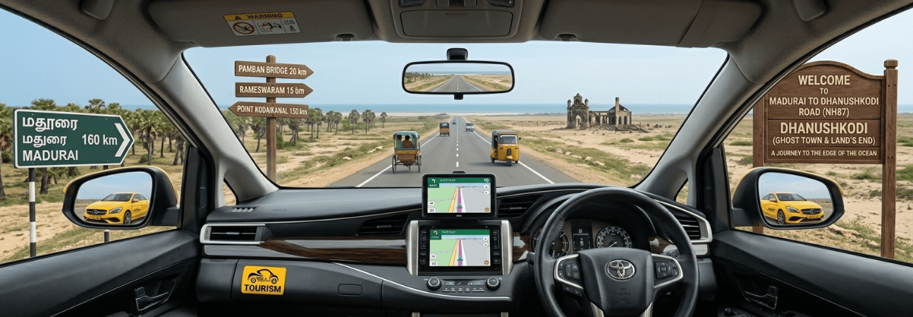 Madurai to Dhanushkodi (Ghost Town Beach)